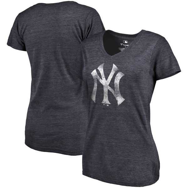 Women's New York Yankees Fanatics Branded Primary Distressed Team Tri Blend V Neck T-Shirt Heathered Navy FengYun,We sell and wholesale Women's New York Yankees Fanatics Branded Primary Distressed Team Tri Blend V Neck T-Shirt Heathered Navy FengYun on line form chian!